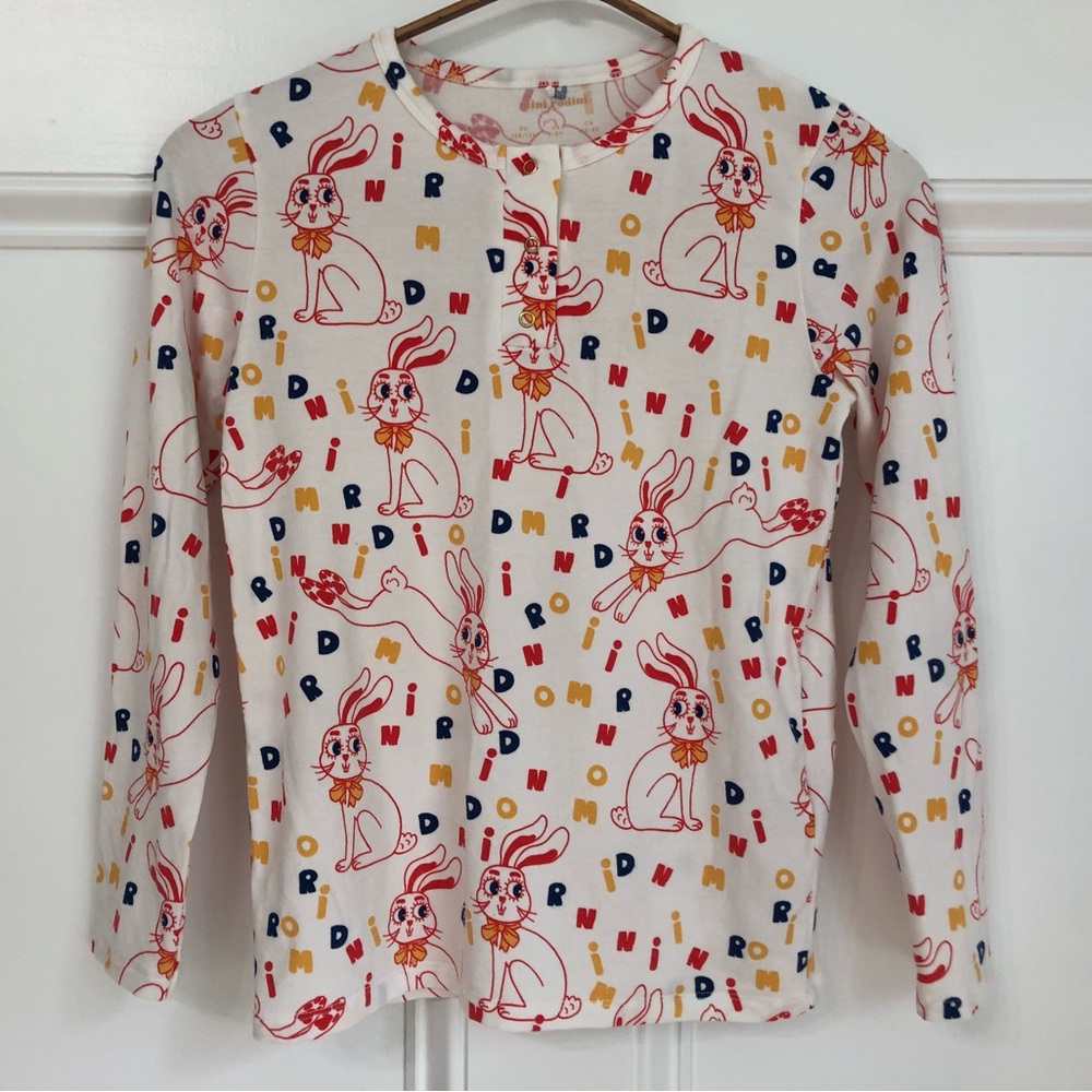 Mini Rodini Rabbits Grandpa long sleeve 128/134